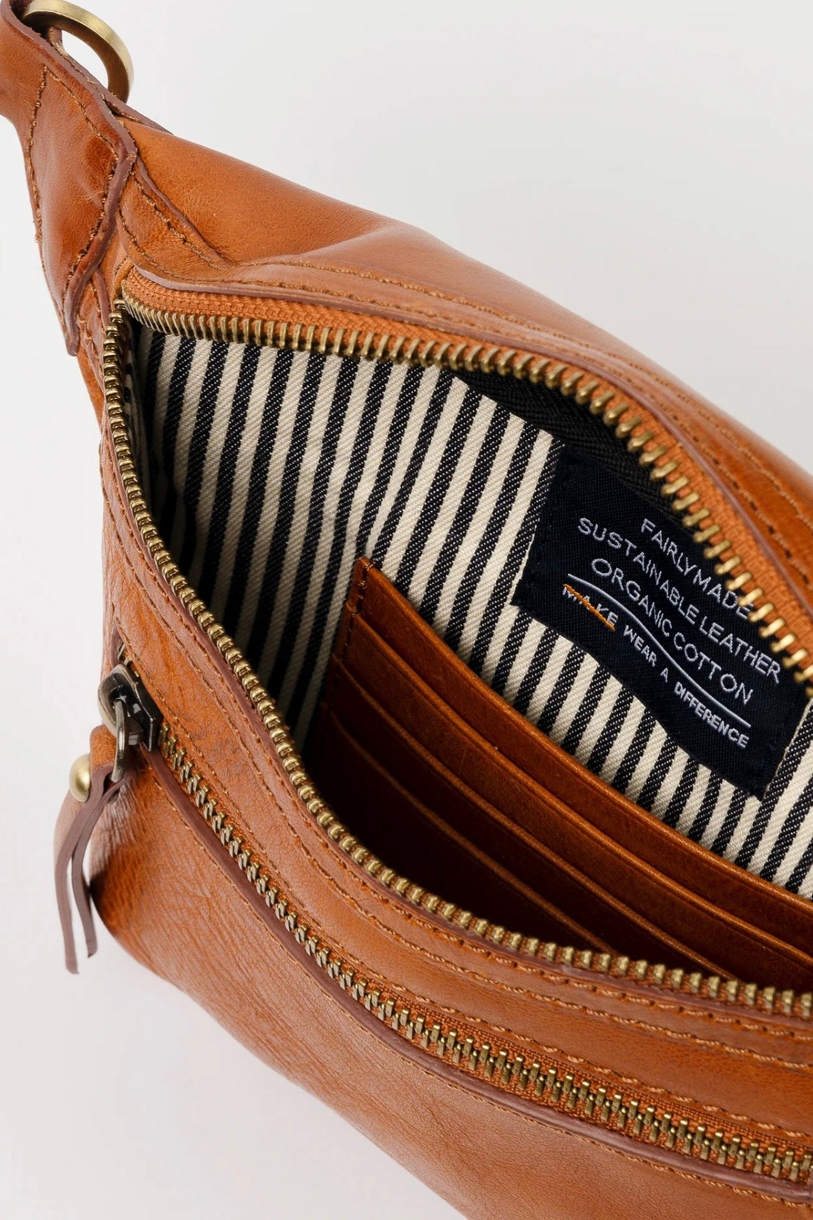 Leather across deals body bag