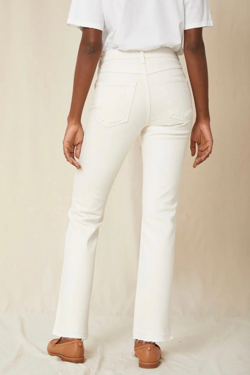 AMO high-rise flare jean