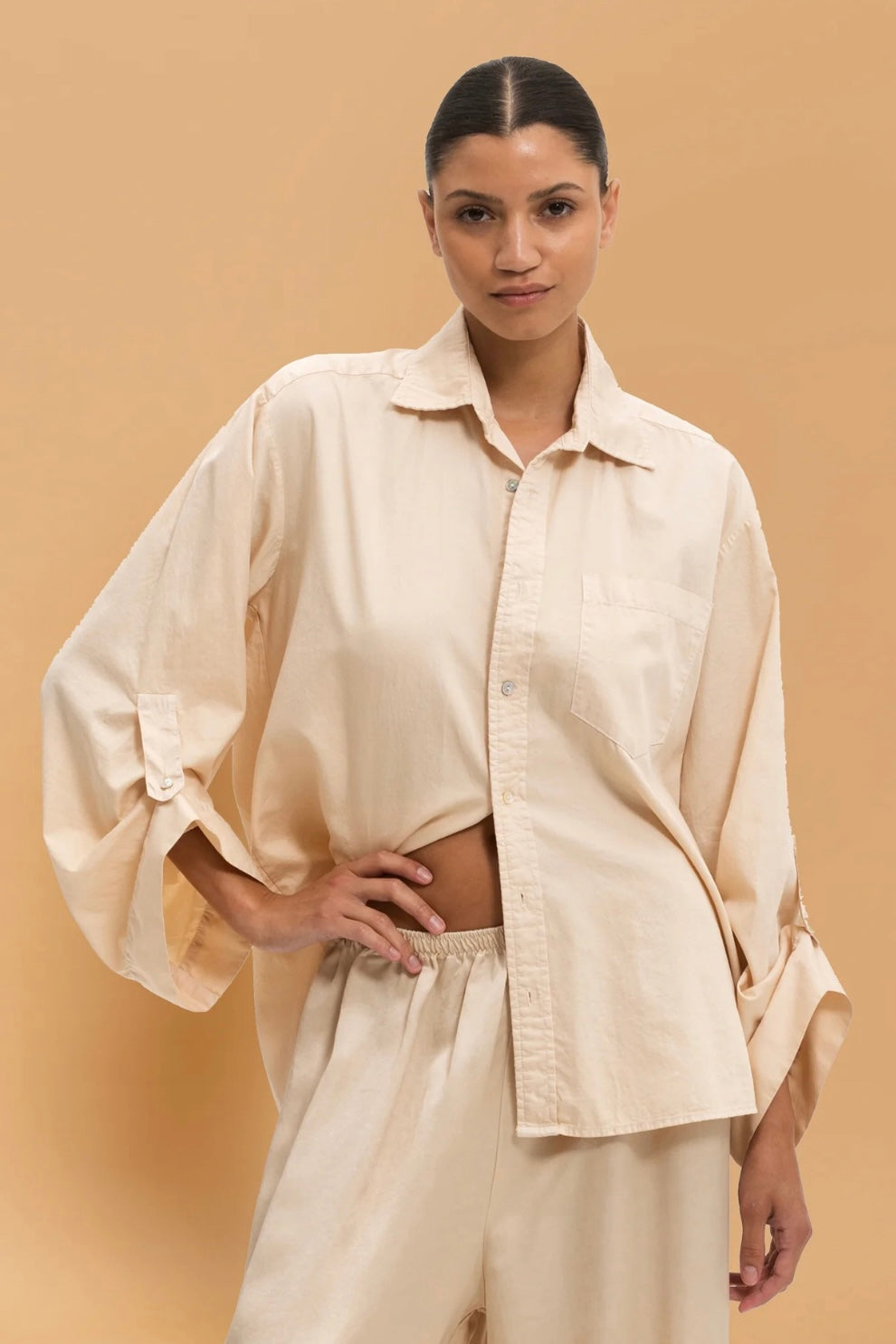 Cleo Cuffed Blouse