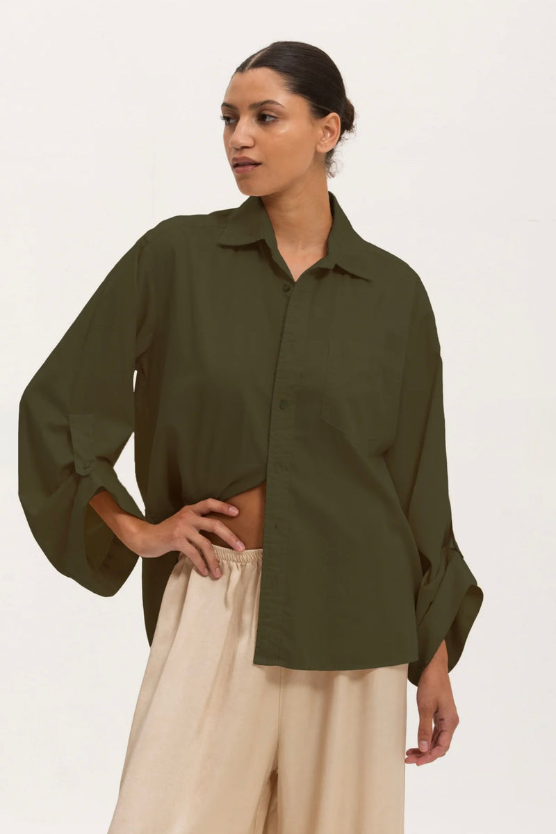 Cleo Cuffed Blouse