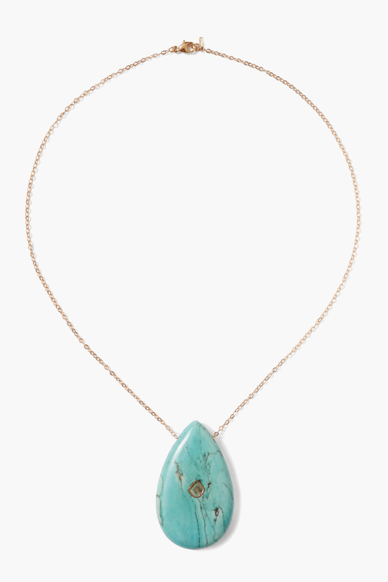 Turquoise & Diamond Necklace