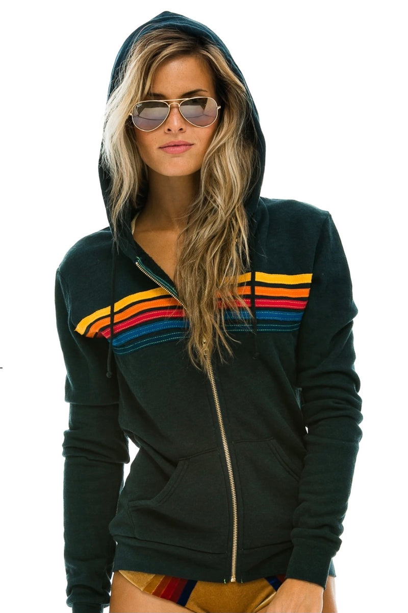 Aviator Nation 5 Stripe Hoodie